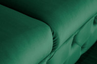 Chesterfield bank MODERN BAROK 240 cm fluweel smaragdgroen 3-zits
