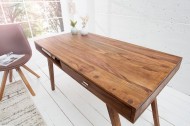 Meuble de Bureau Design Chic - Table en Bois Massif Forme L Marron 1.2  Mètre GM00138 - Sodishop