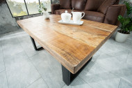 Design salontafel IRON 100cm mangohout ijzer industrieel design