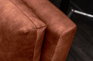 Elegante 3-zits bank MARVELOUS 220 cm antiek roestbruin