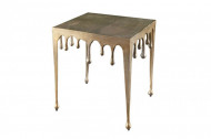 Extravagante salontafel LQUID LINE L 46 cm goud druppelvormig design