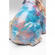 Gekleurde Deco Figuur Bulldog met zonnebril