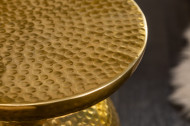Handgemaakte bijzettafel ORIENT 36 cm goud gehamerd design