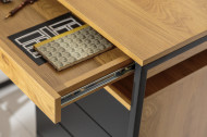 Hoekbureau Industrieel 130 cm met lades