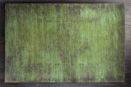Luxe katoenen vloerkleed 240x160cm smaragdgroen oosters patroon