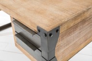 Massief Accaciahout bureau FACTORY 135 cm met 4 laden