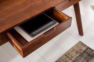Massief bureau MONSOON 100 cm acacia bureau met een opvallende afwerking