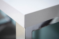 Modern hoogglans wit bureau140 cm witte hoogglans studietafel