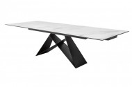 Moderne keramische eettafel PROMETHEUS 180-220-260uitschuifb marmerlook