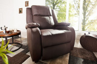 Moderne relax fauteuil Bruin fauteuil met ligfunctie