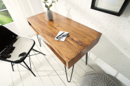 Retro bureau SCORPION 110 cm Sheesham hout steen finish Haarspeldpoten palissander