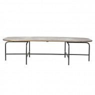 Salontafel Charles goud Aluminium & ijzer 147cm