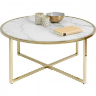 Salontafel West Beach Messing Ø80cm