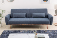 Slaapbank Stof blauw 208 cm 3-zits inclusief kussens