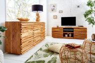 Tv meubel massiev Acaciahout 150 cm met een uitgebreid front