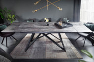 Uitschuifbare eettafel ATLAS 180-220-260cm keramiek blad in lava-look