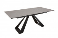 Uitschuifbare eettafel CONCORD 180-230 cm antraciet gemaakt van keramiek