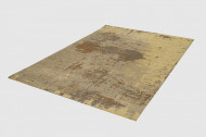 Vintage katoenen vloerkleed MODERN ART 240x160 cm zandbruin used-look