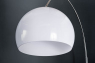 Vloerlamp Boog LOUNGE DEAL 175-205 cm witte marmeren voet vloerlamp