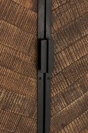 Wandkast /Mango Hout Zwart/Bruin