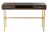 Console bruin - goud model Janis 2 Laden Mango Hout/