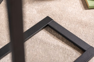 Design Bijzettafel zoals Laptoptafel 45 cm eiken look bijzettafel zwart frame
