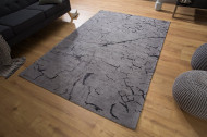 Design vloerkleed 240x160cm grijs katoen
