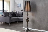 Edele design vloerlamp LUCIE 160 cm zwarte barokstijl vloerlamp