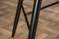 Eettafel Paris Wit 180cm het glazen blad in marmerlook