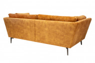 Elegante 3-zits bank MARVELOUS 220 cm antiek roestbruin fluweel 3-zits bank inclusief kussens