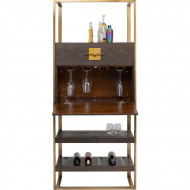 Exclusieve Barkast Osaka 192cm hoog met messing goud
