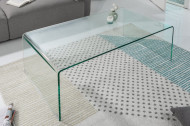 Extravagante glazen salontafel 110 cm transparant