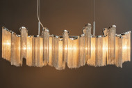 Extravagante hanglamp ELEGANCE 118 cm zilveren hanglamp