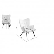 Fauteuil Zwart Vicky Velvet Blauwgroen