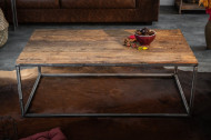 Industriële salontafel BARRACUDA 110 cm salwood met gespikkelde poten