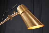 Industriële tafellamp 64 cm goud met zwart marmeren voet