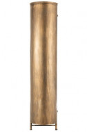 Kast 2 Deuren Metaal/Glas Antiek Goud 184cm