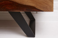 Massief TV lowboard AMAZONAS 160cm bruin sheesham hout met boomrand