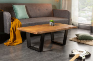 Massieve boomstam salontafel MAMMUT 110cm acacia 3,5 cm tafelblad