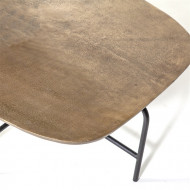 Salontafel Charles goud Aluminium & ijzer 147cm
