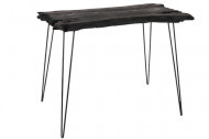 Sidetable zwart Sparhout Onregelmatig 90 cm