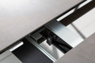Uitschuifbare eettafel CONCORD 180-230 cm antraciet gemaakt van keramiek