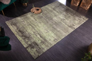 Vintage vloerkleed 240x160cm groen verwassen gebruikte look