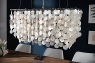Design hanglamp SHELL 80cm schelplamp parelmoer