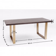 Eettafel Osaka Duo 180x90cm