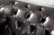 Elegante Chesterfield Coffee bruine fauteuil met knoopsluiting