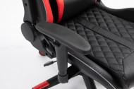 Gamingstoel Rood/zwart met LED