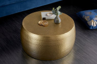 Handgemaakte salontafel ORIENT III 60cm goud gehamerd design