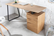 Industrieel bureau STUDIO 160 cm eiken look met 3 lades