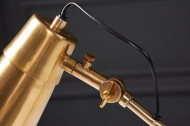 Industriële tafellamp 64 cm goud met zwart marmeren voet